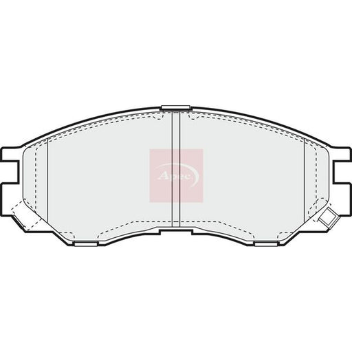 Apec Front Brake Vented Discs & Pads fits Mitsubishi L200 1996-2007 2.5