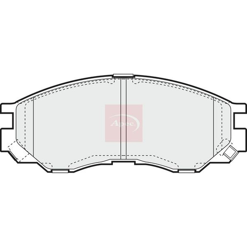 Apec Front Brake Vented Discs & Pads fits Mitsubishi L400 1996-2005