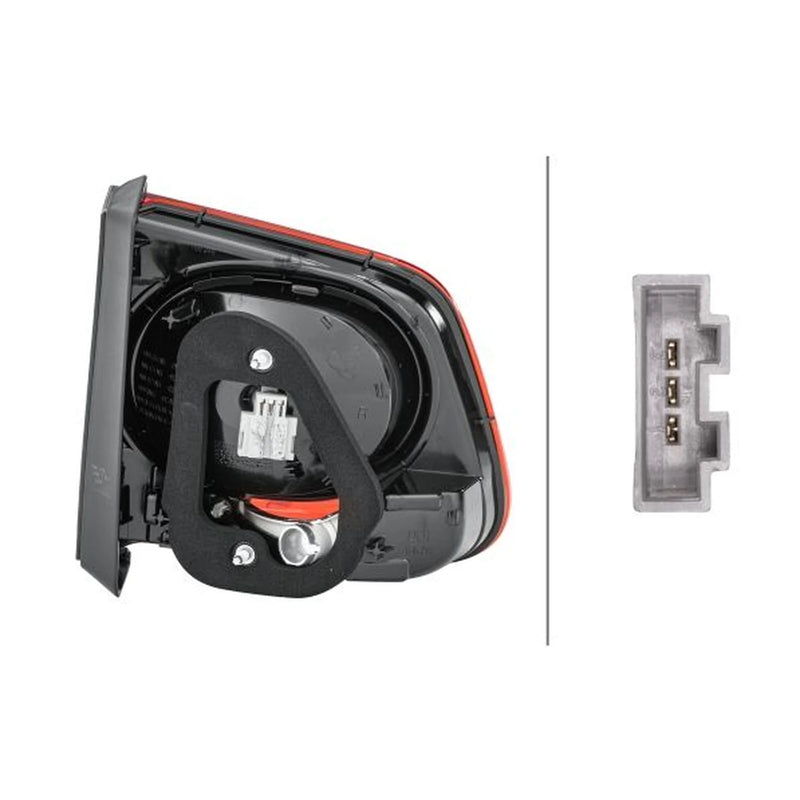 Hella Tail Light / Lamp W5W Right fits VW Tiguan 2007-2018 1.4 2.0