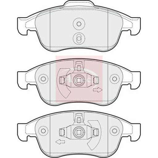 Apec Front Brake Pad Set PAD1669