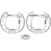 Mintex Brake Shoe Set Axle Kit fits Mercedes-Benz A-Class 1997-2004