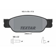 Textar Front Brake Pad Set 2342301