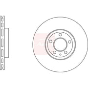 Apec 2 x Vented Brake Discs fits Ford Mondeo V Turnier 2015-2022 2.0