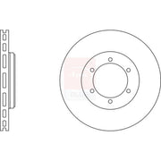 Apec Front Brake Vented Discs & Pads fits Carbodies Fx Fairway 1987-1996 2.7