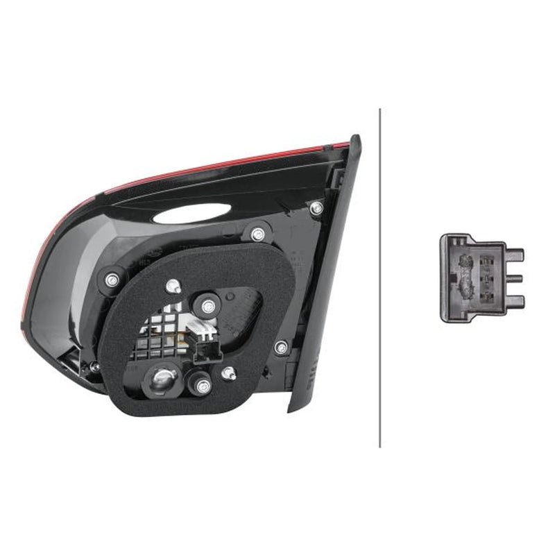 Hella Tail Light / Lamp W16W Left fits VW Golf VI 2008-2013