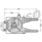 Denso Engine Cooling Fan DER09013