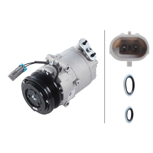 Hella Air Conditioning Compressor fits Opel Combo Box Body/Mpv 2005-2006 1.6