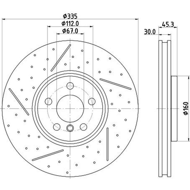 Mintex Front Dimples & Rear Dimples Brake Discs & Pads fits Mini Mini 2013-2019