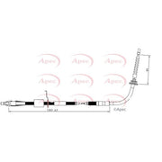 Apec Handbrake Cable Left Rear fits Mini Mini Countryman 2010-2016
