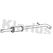 Klarius Box With Centre Pipe Centre fits Renault Clio IV 2012-2021 1.2