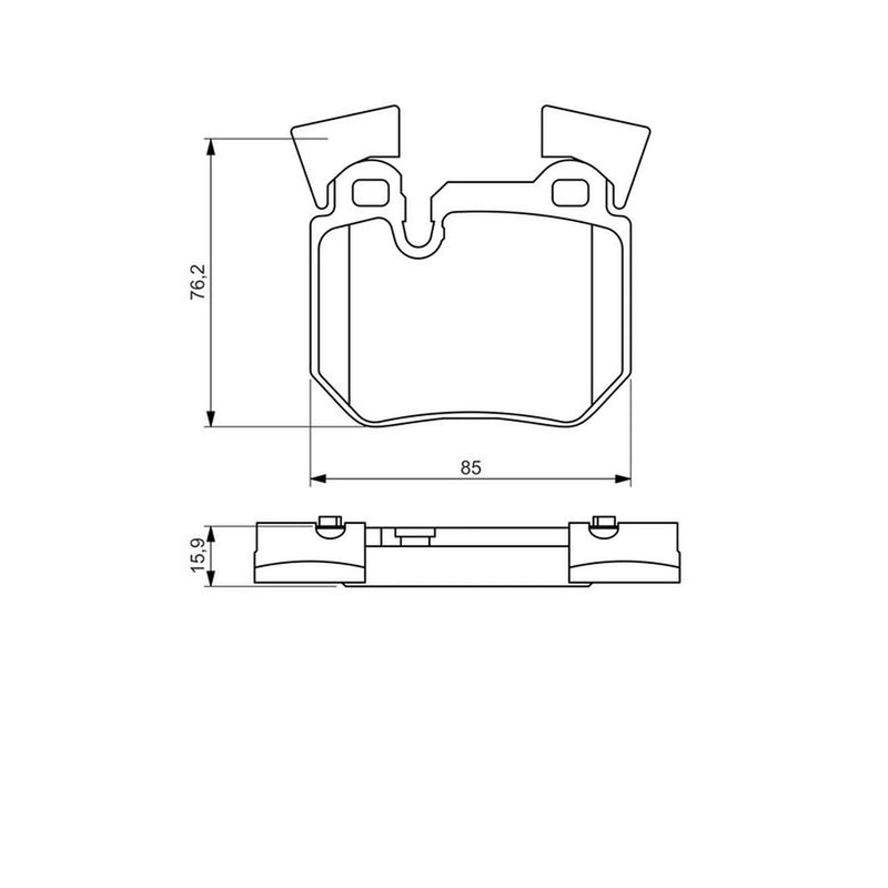 Bosch Front & Rear Pads fits BMW 3 2006-2013