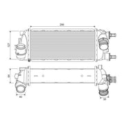 Valeo Intercooler (Charge Air Cooler) 818695