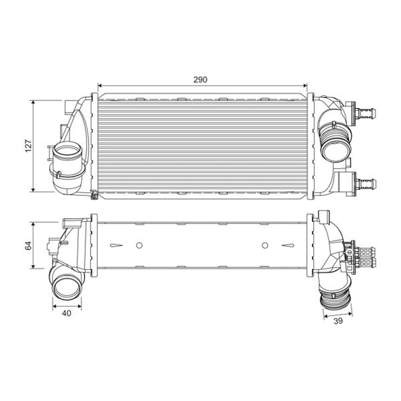 Valeo Intercooler (Charge Air Cooler) 818695
