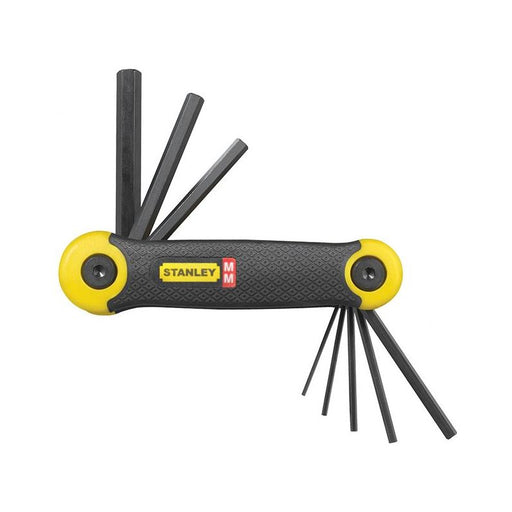 Stanley® Hand Tools Metric Folding Hexagon Key Set, 8 Piece STANLEY® Hand Tools - Dynamic Drive