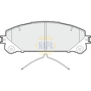 NAPA Front Brake Pad Set fits Lexus Es 2018 on