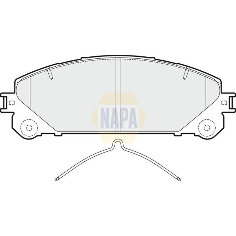 NAPA Front Brake Pad Set fits Lexus Es 2018 on