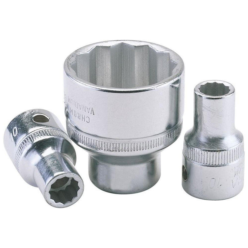 Draper Elora Bi-Hexagon Socket, 1/2" Sq. Dr., 28mm Draper - Town Tools