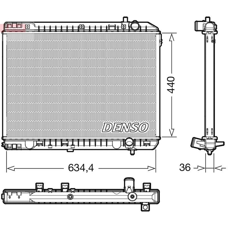 Denso Engine Radiator fits Kia Sedona 2006-2015 2.9