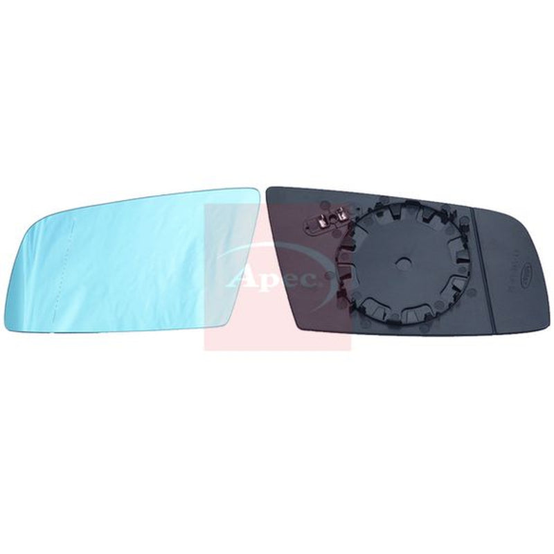 Apec Exterior Wing Mirror Glass Left fits BMW 5 2001-2010