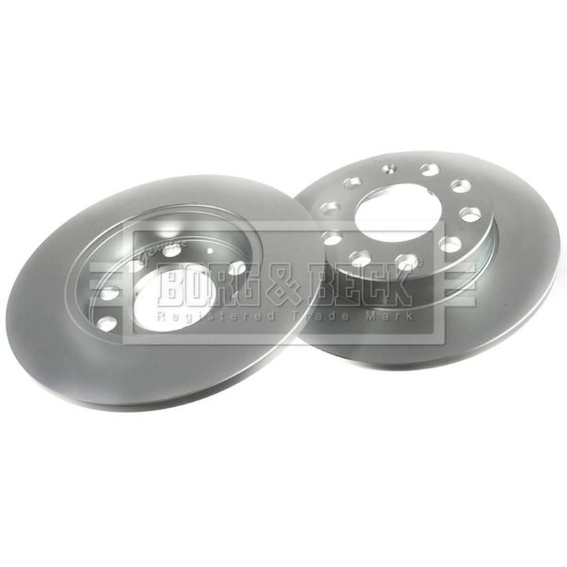 Borg & Beck Rear Brake Solid Discs & Pads fits Audi Coupe B3 1990-1992
