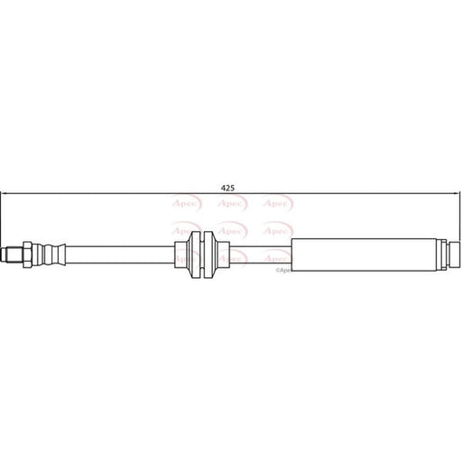 Apec Brake Hydraulic Hose Line Rear HOS4157