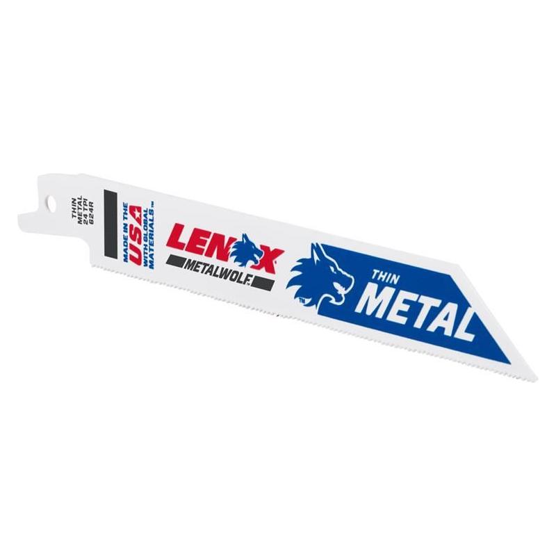 Lenox MetalWolf Wave Edge Reciprocating Saw Blade 152 x 19 x 0.9mm 24 TPI (Pack 5) LENOX - NN4 Online