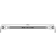 Juratek Brake Hydraulic Hose Line Right JBH1267