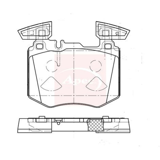 Apec Front Brake Pad Set PAD2386