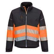 Portwest Pw3 Hi-Vis Class 1 Softshell Jacket (3L) Smal PW375BKYS Portwest - Dynamic Drive