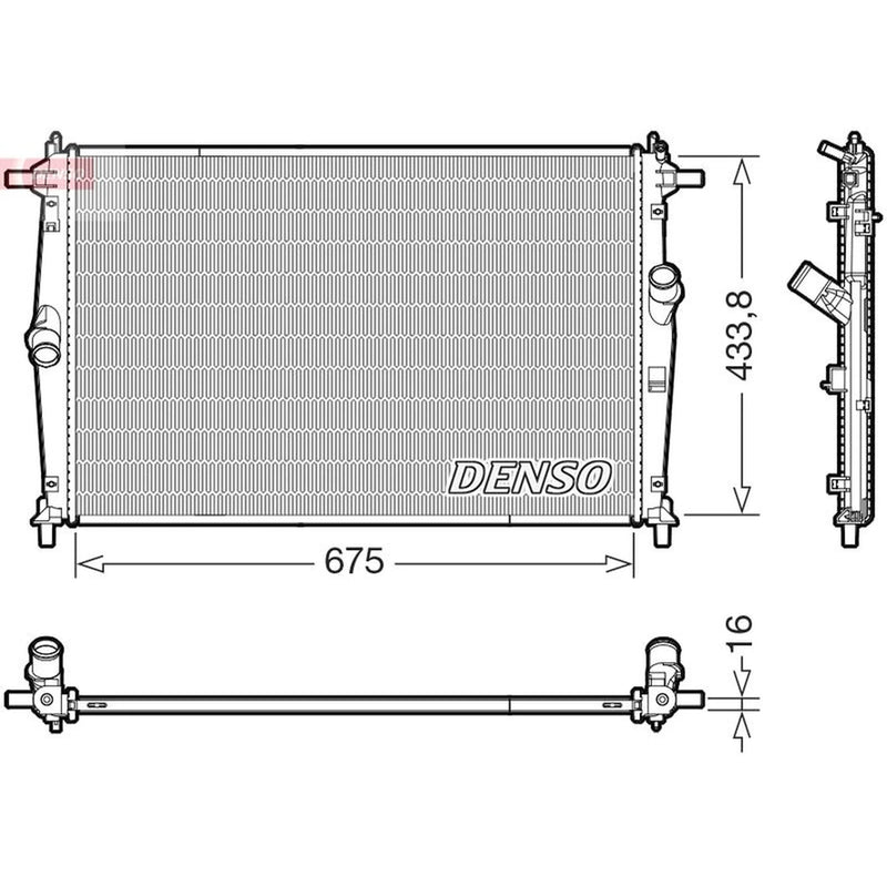 Denso Engine Radiator fits Mazda 3 2018-2020 1.5 2.0