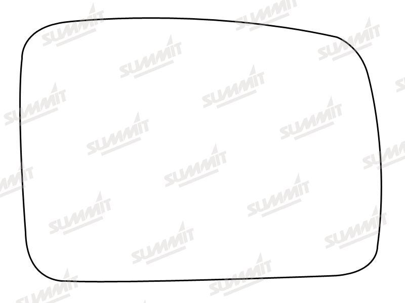 Summit Stick-On Standard Mirror Glass fits Land Rover Freelander 06 on RHS Summit - Bars 4 Cars