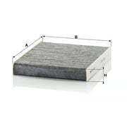 MANN-FILTER Cabin Air Filter (Pollen Filter) behind the glov fits Subaru Impreza