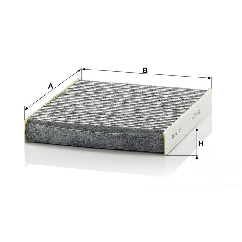 MANN-FILTER Cabin Air Filter (Pollen Filter) behind the glov fits Subaru Impreza