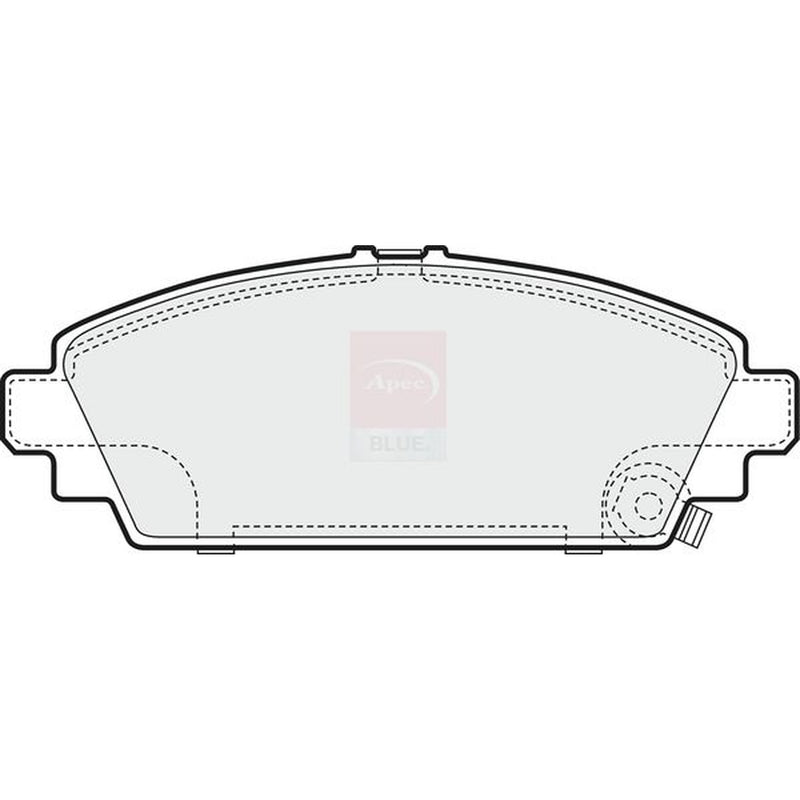Apec Front Brake Pad Set fits Honda Civic VII 2001-2005 1.7 2.0