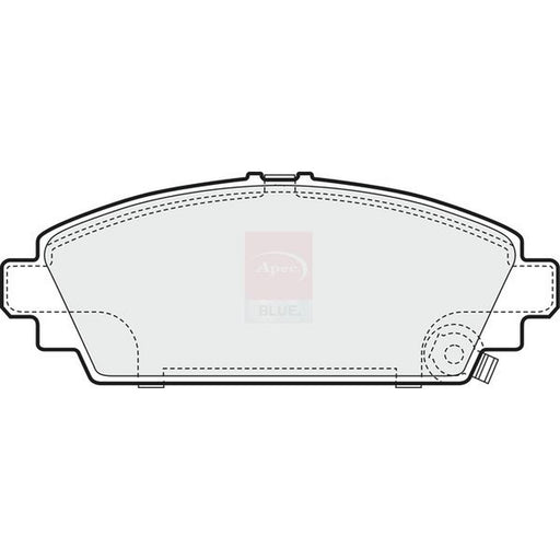 Apec Front Brake Pad Set fits Honda Civic VII 2001-2005 1.7 2.0
