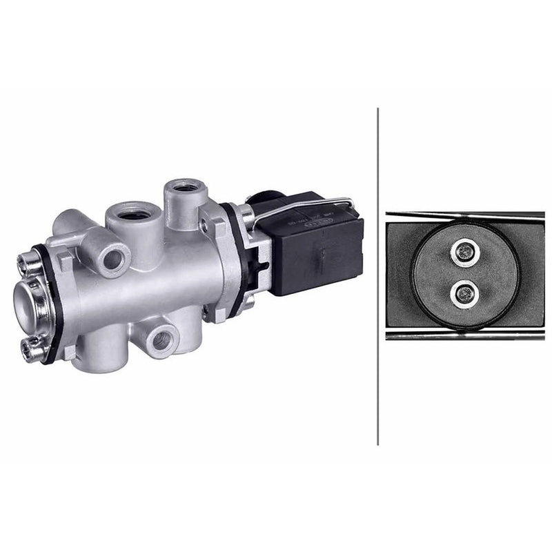 Hella Shift Cylinder Solenoid Valve Connectors fits Daf 65 Cf 1998-2000