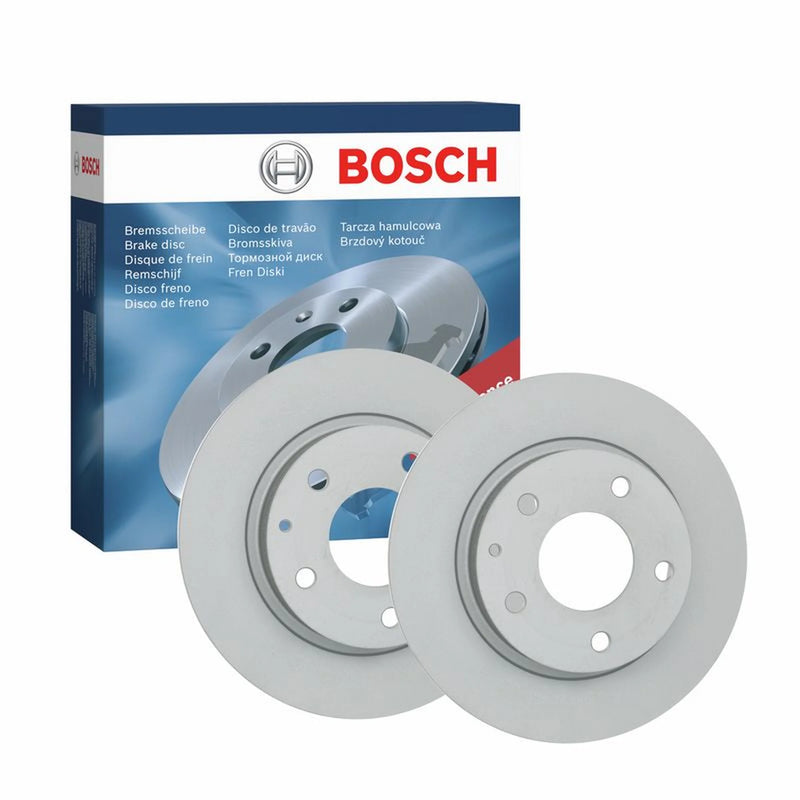 Bosch 2 x Solid Rear Brake Discs 0986479C26-x2