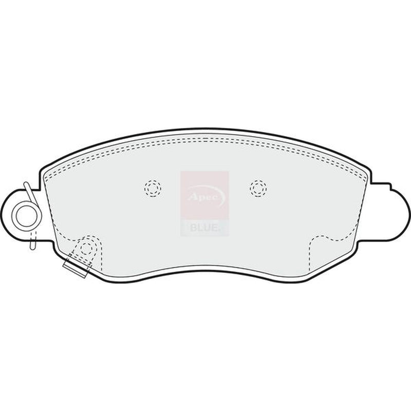 Apec Front Brake Pad Set fits Ford Transit 2000-2006 2.0 2.3 2.4
