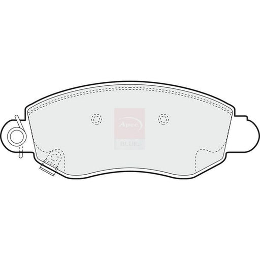 Apec Front Brake Pad Set fits Ford Transit 2000-2006 2.0 2.3 2.4