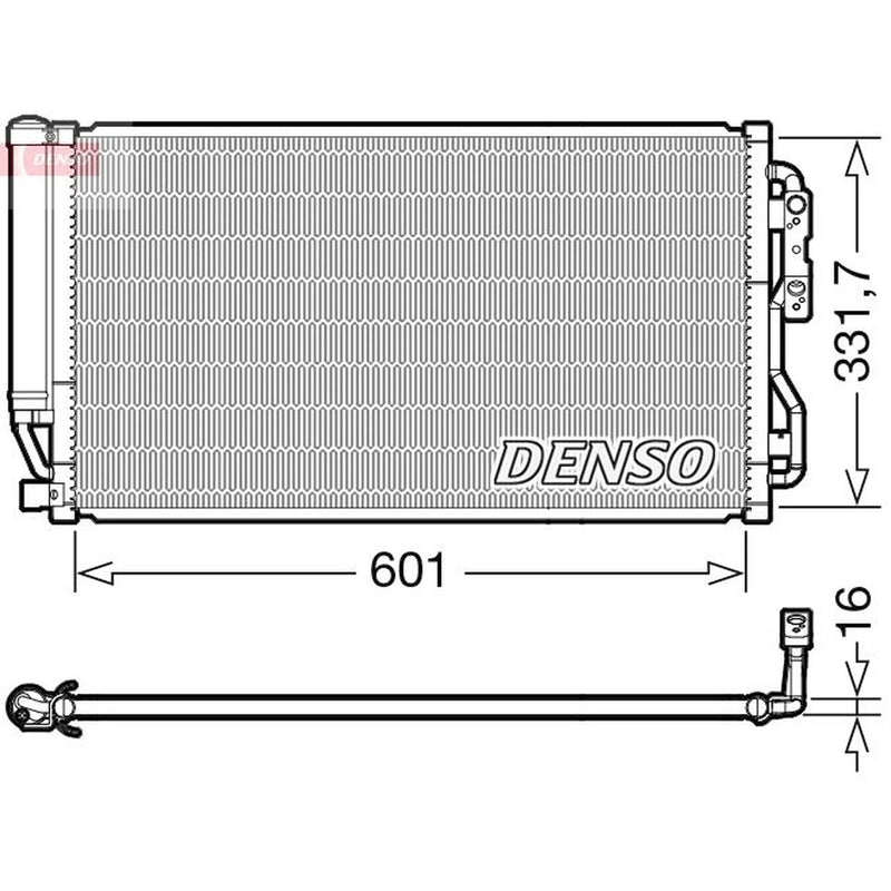Denso Air Conditioning Condenser fits BMW 2 2018-2021