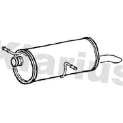 Klarius Box With Tail Pipe Rear fits Citroën C4 2004-2011 1.6