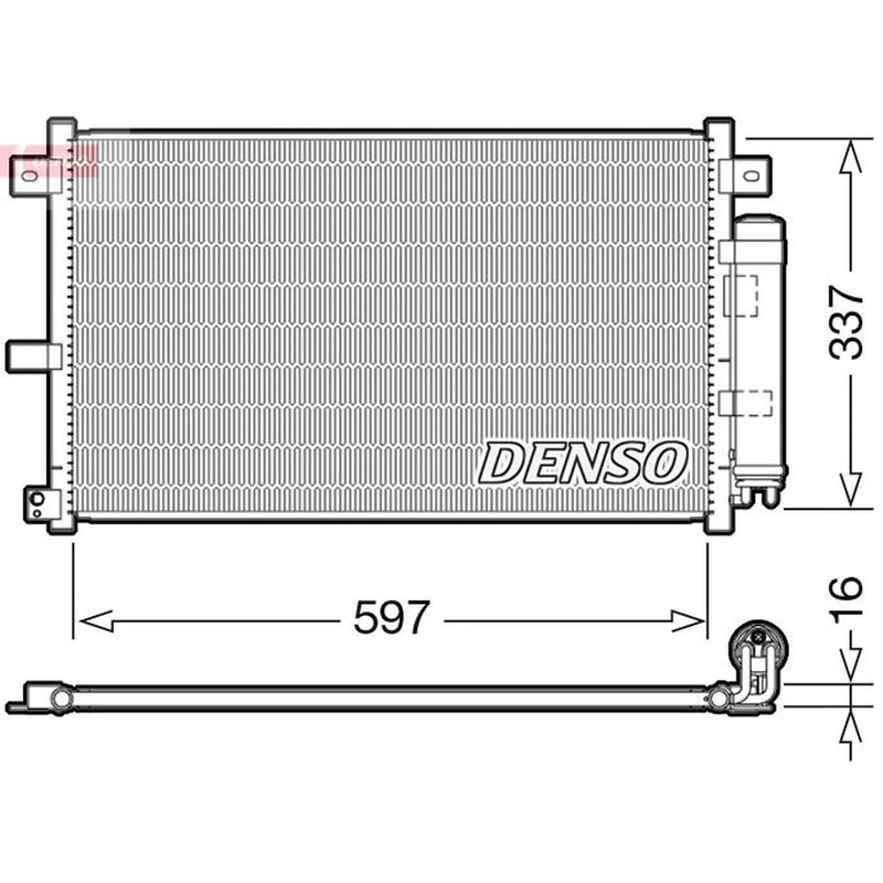 Denso Air Conditioning Condenser fits Mazda MX-5 2005-2016 1.8 2.0