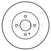Borg & Beck Rear Brake Solid Discs & Pads fits Mazda MX-5 1998-2005 1.8