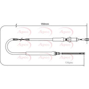Apec Handbrake Cable Left Rear fits Land Rover Defender 1990-2016 2.5 3.5 3.9