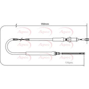 Apec Handbrake Cable Right Rear CAB1259