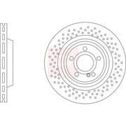 Apec 2 x Perforated/Vented Brake Discs fits Mercedes-Benz Sl 2012-2020