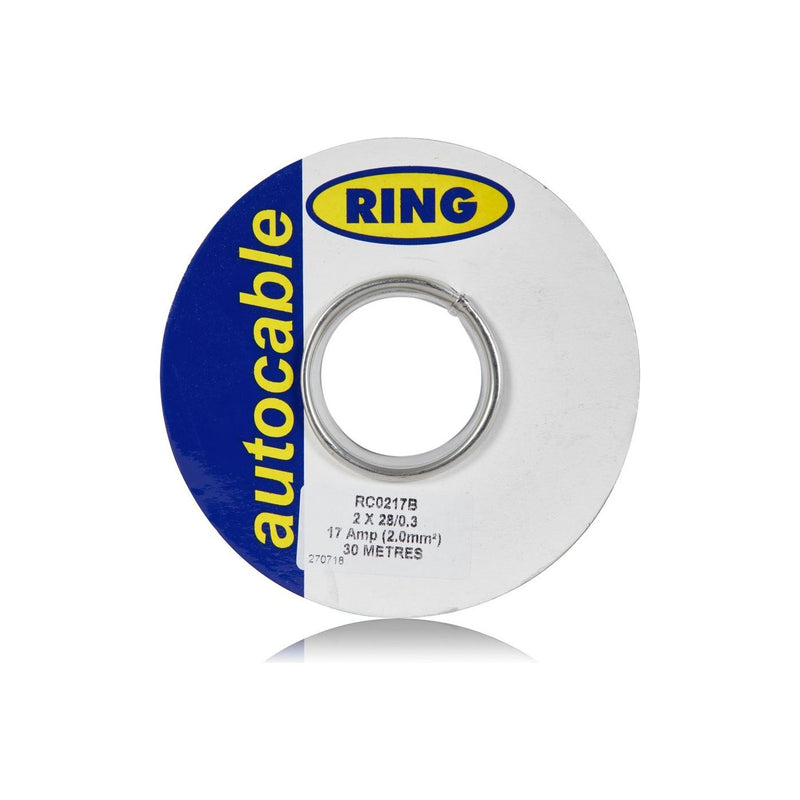 Ring Automotive RC0217B Cables, 2 x 28/0.30 mm, 30 m, Black Ring Automotive - Dynamic Drive