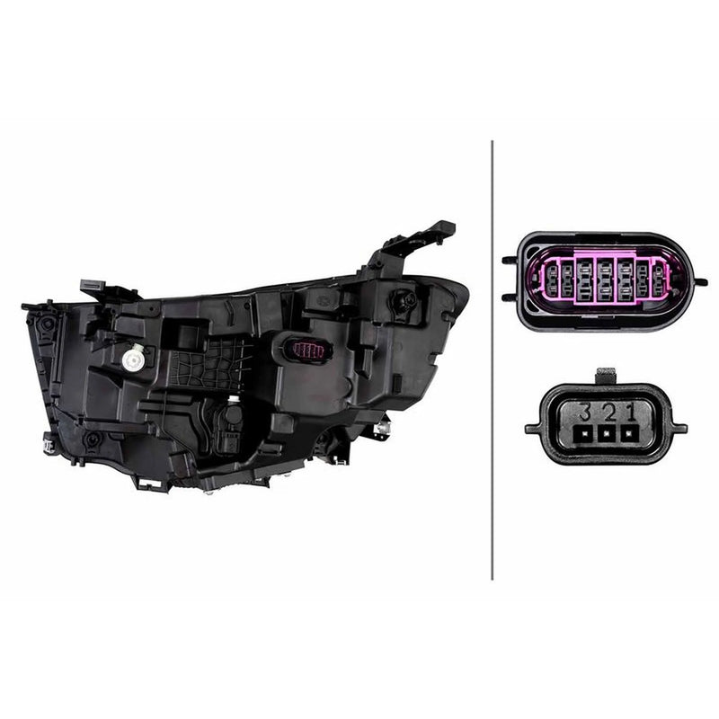 Hella Headlight Headlamp LED Right fits Renault Kadjar 2015-2016 1.2 1.5 1.6