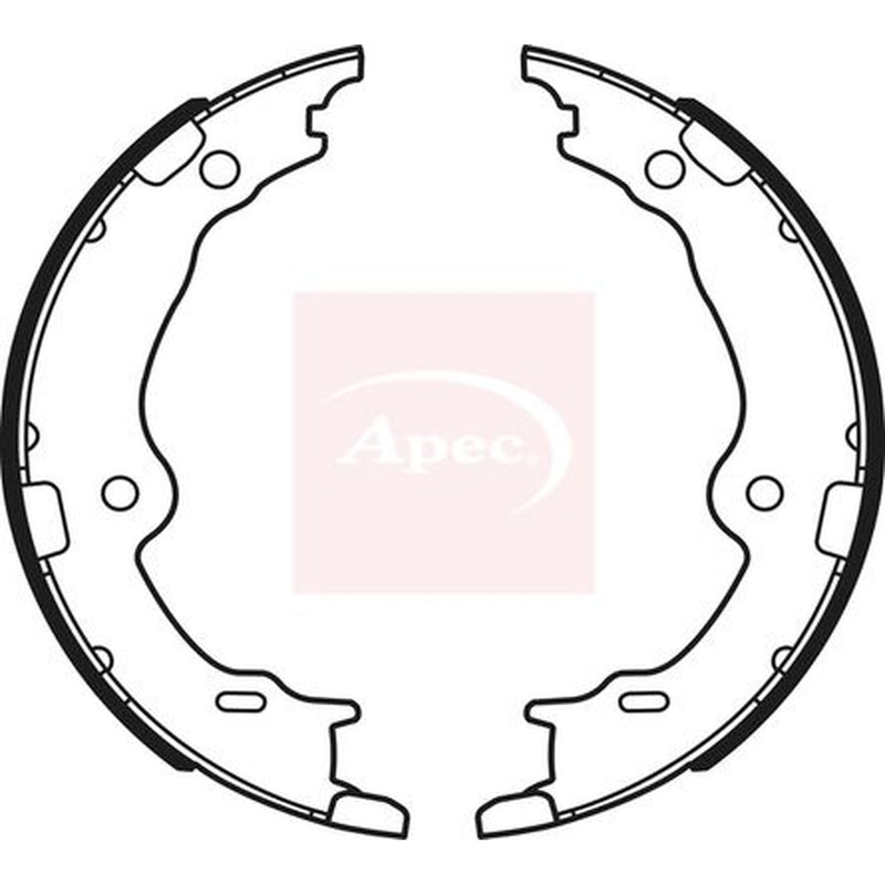 Apec Parking Brake Shoe Set fits Lexus Ls 2006 on