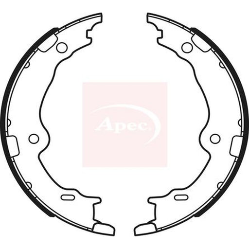 Apec Parking Brake Shoe Set fits Lexus Ls 2006 on